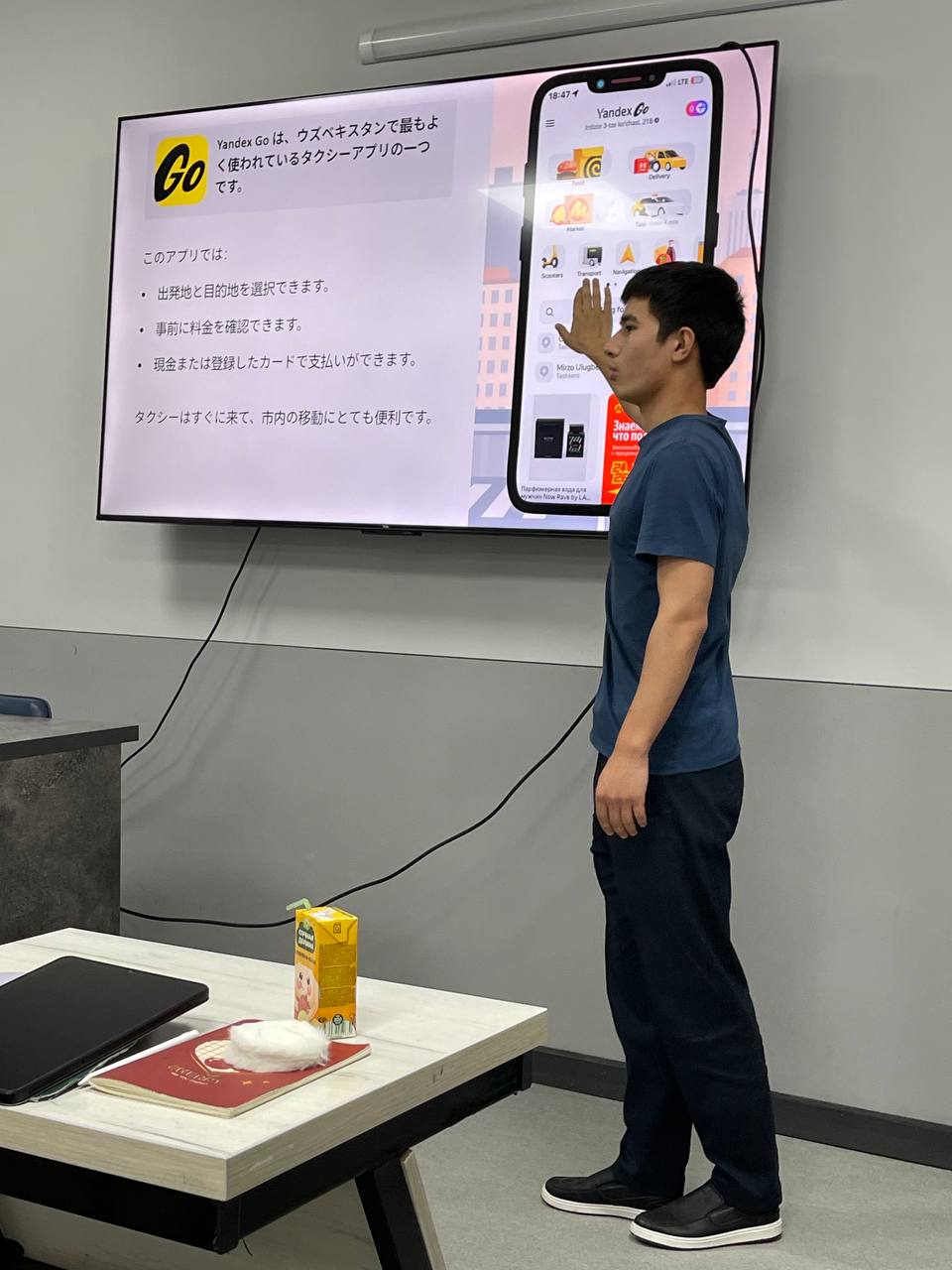 JICAの関係者にタシケントの生活と交通システムについてプレゼンテーションをしました。 - rasm 5