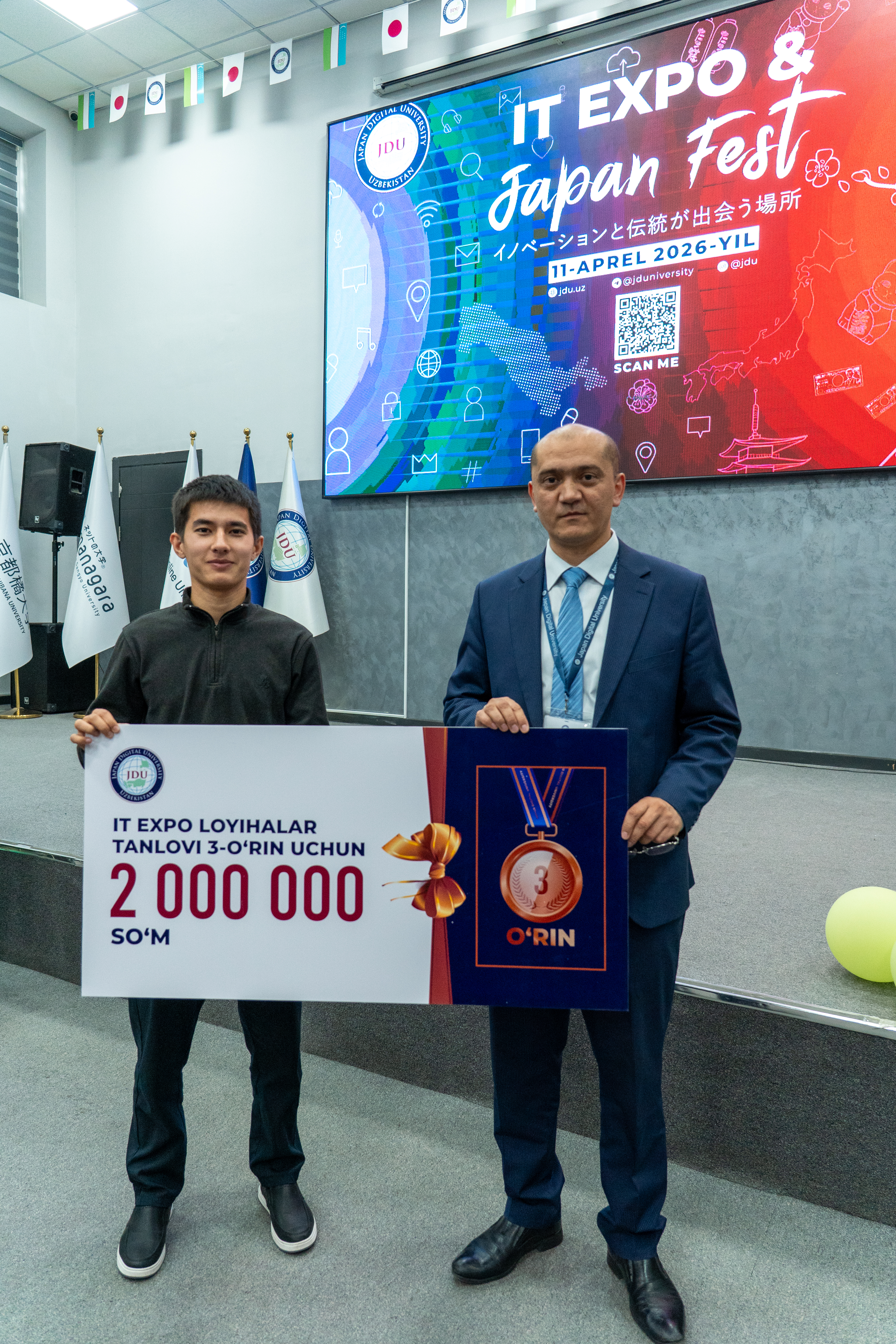「IT EXPO & JAPAN FEST 2026」でKanji.uzプロジェクトが3位を獲得 - rasm 3